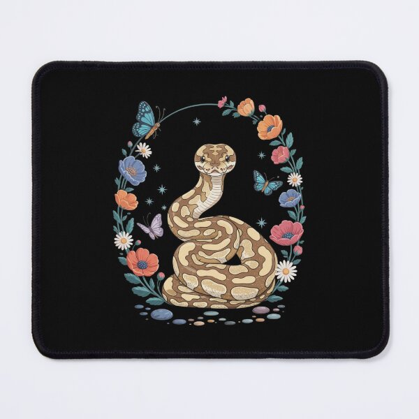 Item preview, Ball Python Butterfly Flower Garden Nature designed and sold by Gogetgiggles.