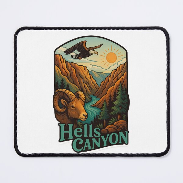 Item preview, Wildlife and River Vista, Hells Canyon, USA designed and sold by Places On Earth.
