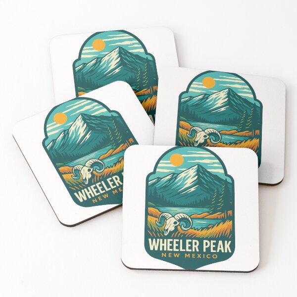 Item preview,  Wheeler Peak with Ram Skull and Lake, New Mexico designed and sold by Places On Earth.