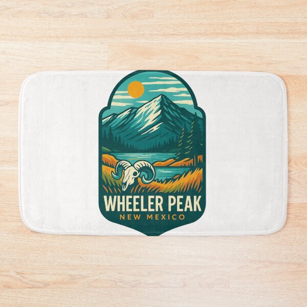 Item preview,  Wheeler Peak with Ram Skull and Lake, New Mexico designed and sold by Places On Earth.