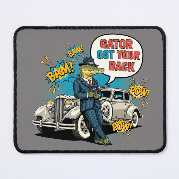 Item preview, Retro Gangster Alligator Comic Art designed and sold by SholoStudio.