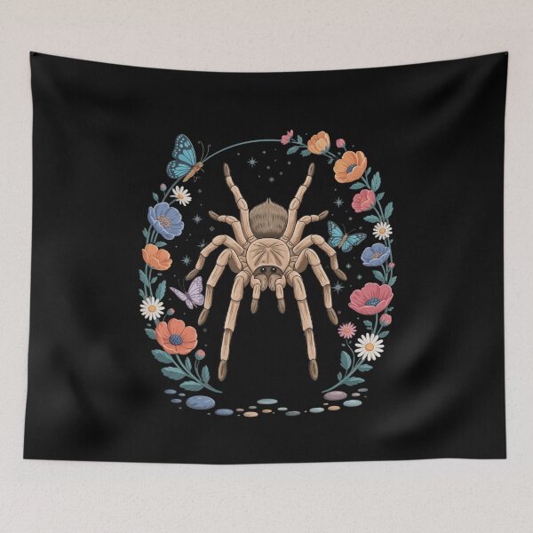 Item preview, Tarantula And Flowers Nature Enthusiast Insect Lover designed and sold by Gogetgiggles.
