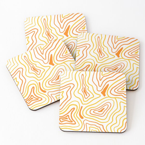 Item preview,  Orange & Yellow Abstract Pattern designed and sold by Dreamy Ocean Art.