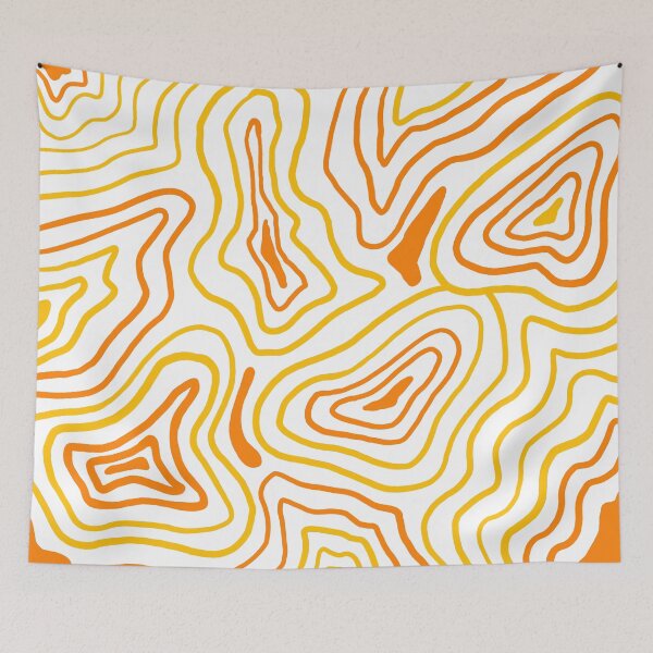 Item preview,  Orange & Yellow Abstract Pattern designed and sold by Dreamy Ocean Art.
