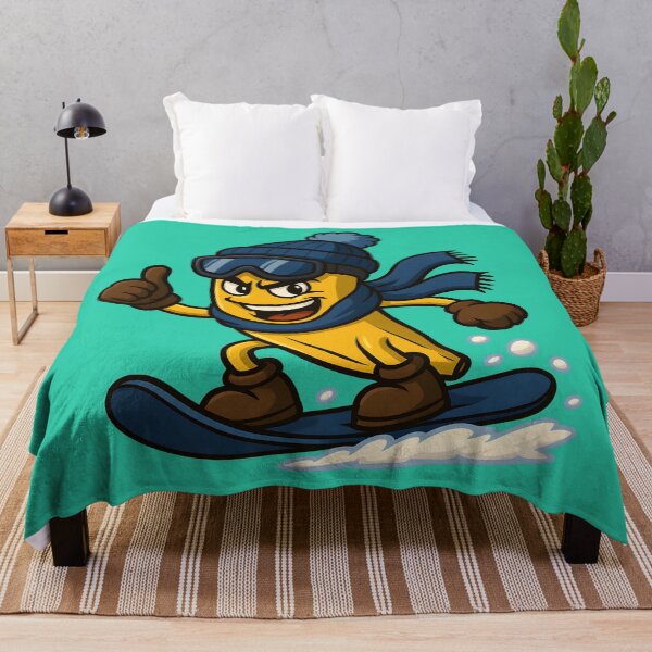 Item preview, Snowboarding Banana – Funny Winter Cartoon Fruit Character designed and sold by WinkWild.