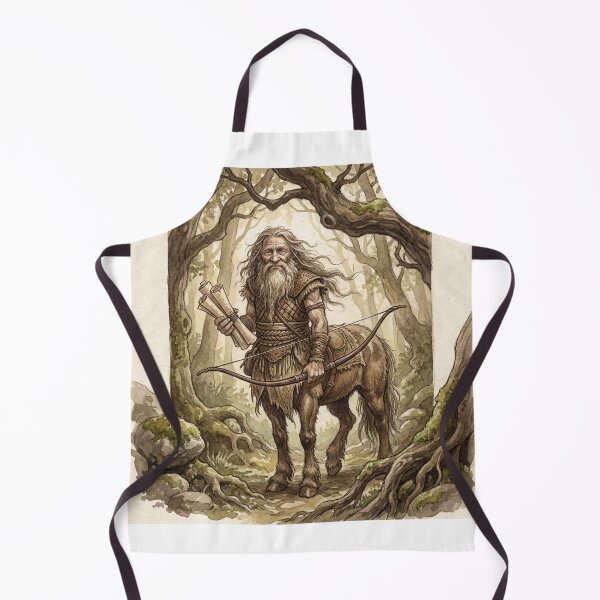 Item preview, Centaur the Forest Sage creature of folklore watercolor artwork illustration designed and sold by Vintage Designs +.