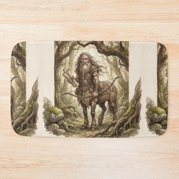 Item preview, Centaur the Forest Sage creature of folklore watercolor artwork illustration designed and sold by Vintage Designs +.
