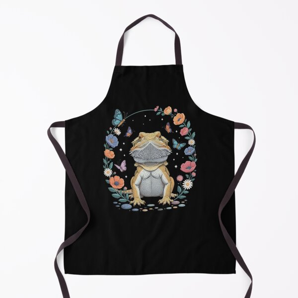 Item preview, Bearded Dragon Nature Lover Floral Design Butterflies designed and sold by Gogetgiggles.