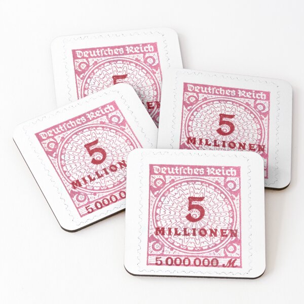 Item preview, Vintage East German Five Million Postage Stamp designed and sold by red-amber65.