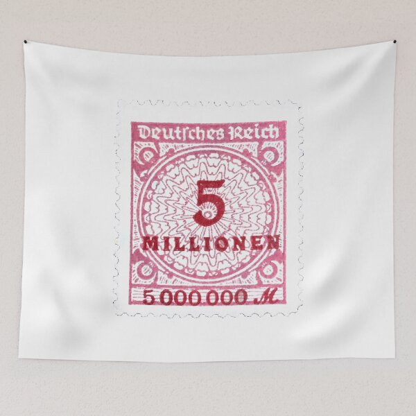 Item preview, Vintage East German Five Million Postage Stamp designed and sold by red-amber65.