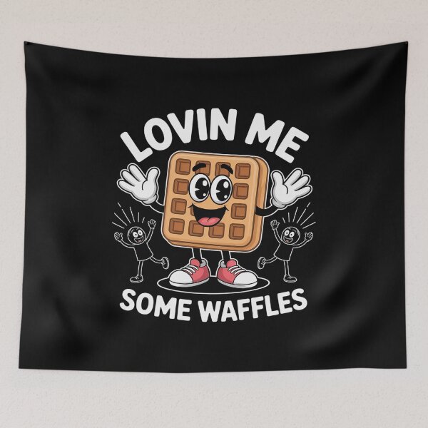 Item preview, Lovin Me Some Waffles Funny  designed and sold by milanforbes.