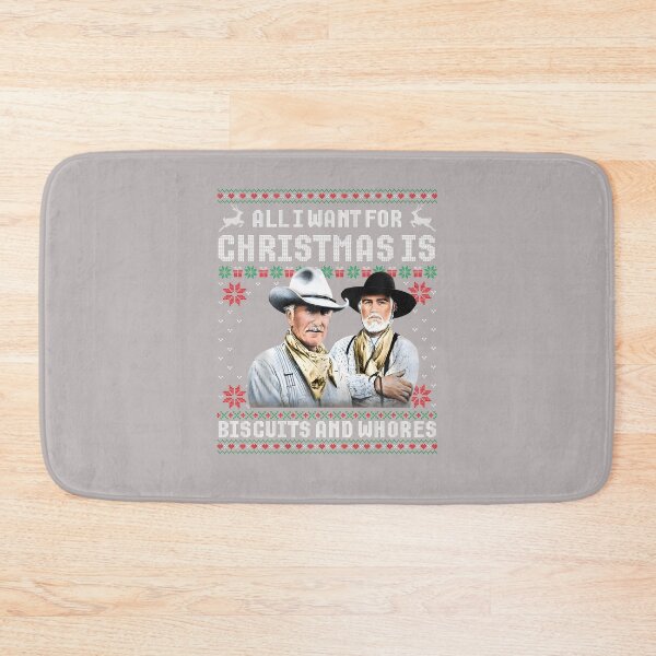 Item preview, Western Cowboys Biscuits and Whores Christmas Quote Retro designed and sold by mjohnson9.