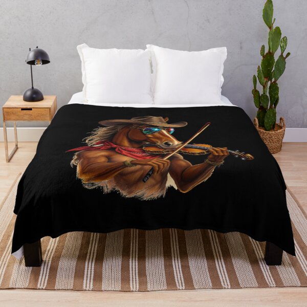 Item preview, Cowboy Horse Violinist | Wild West Melody designed and sold by ColorSplash123.