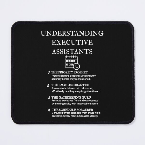 Item preview, Understanding Executive Assistants: Funny Job Personality Designs – Black designed and sold by PsyFlow35.