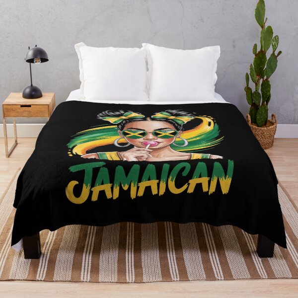 Item preview, Jamaican Messy Bun Jamaica Flag Hispanic Heritage Month Girl designed and sold by VasilisLamArt.