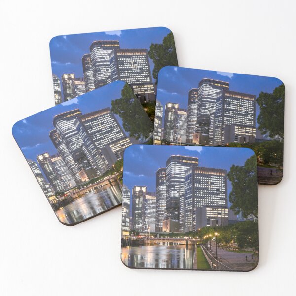Item preview, View of financial district buildings in the Kita Ward, Osaka designed and sold by WorldScenery.