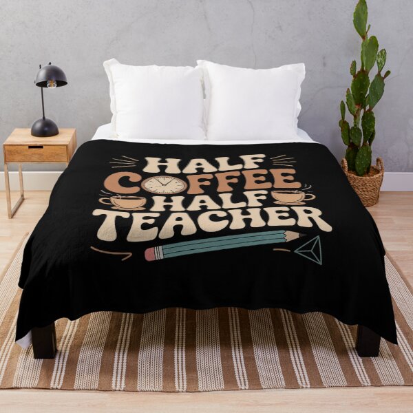 Item preview, Half Teacher Half Coffee Teacher School Coffee  designed and sold by CombatTask.