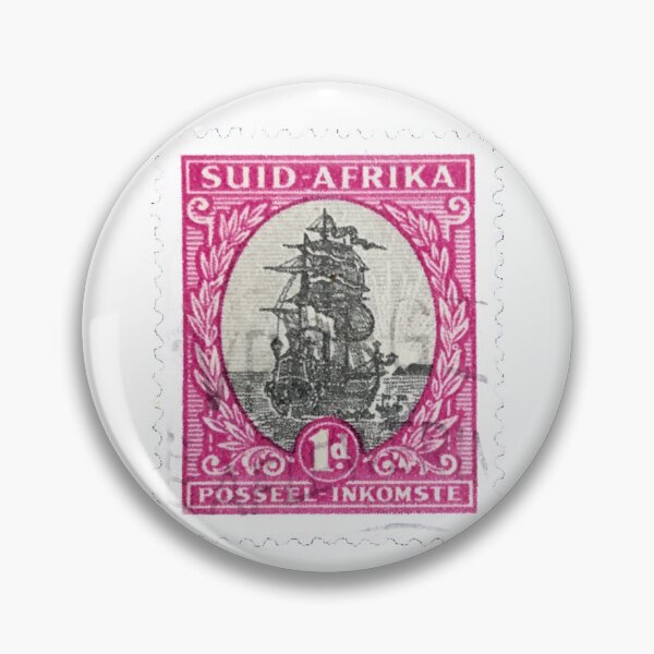 Item preview, Vintage Suid Afrika Pink Postage Stamp designed and sold by red-amber65.