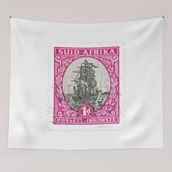 Item preview, Vintage Suid Afrika Pink Postage Stamp designed and sold by red-amber65.