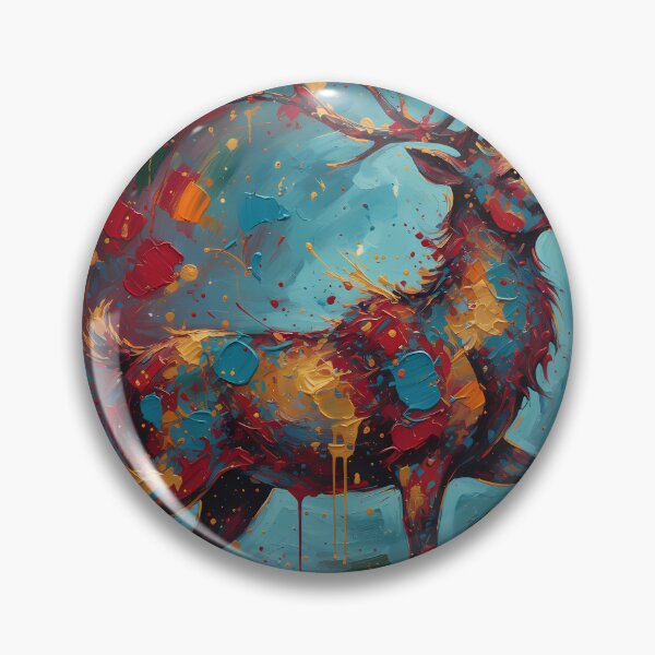 Item preview, Majestic Reindeer in Abstract Colors designed and sold by digisetumedia.