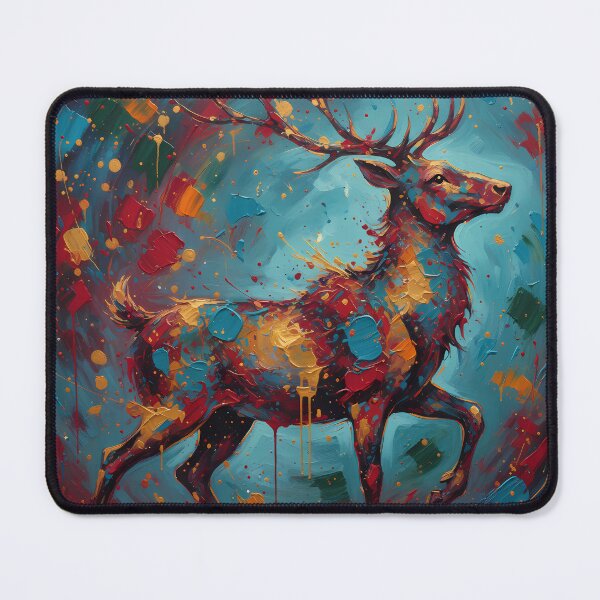 Item preview, Majestic Reindeer in Abstract Colors designed and sold by digisetumedia.