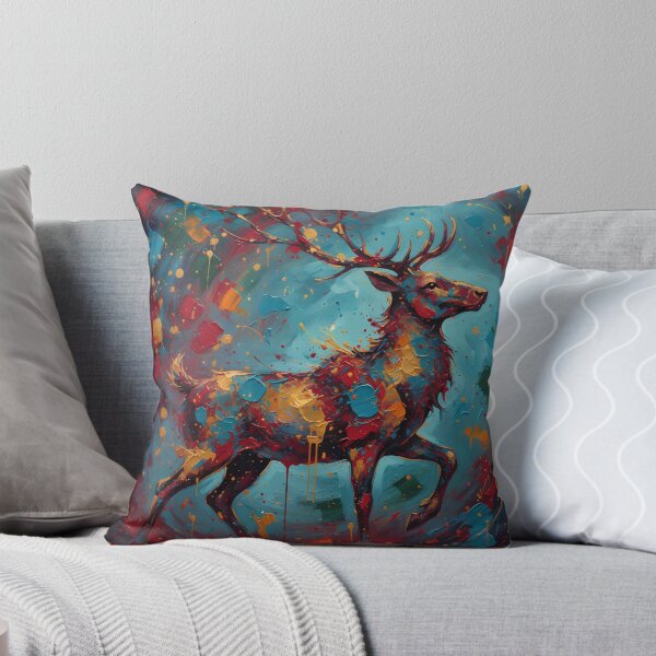 Item preview, Majestic Reindeer in Abstract Colors designed and sold by digisetumedia.