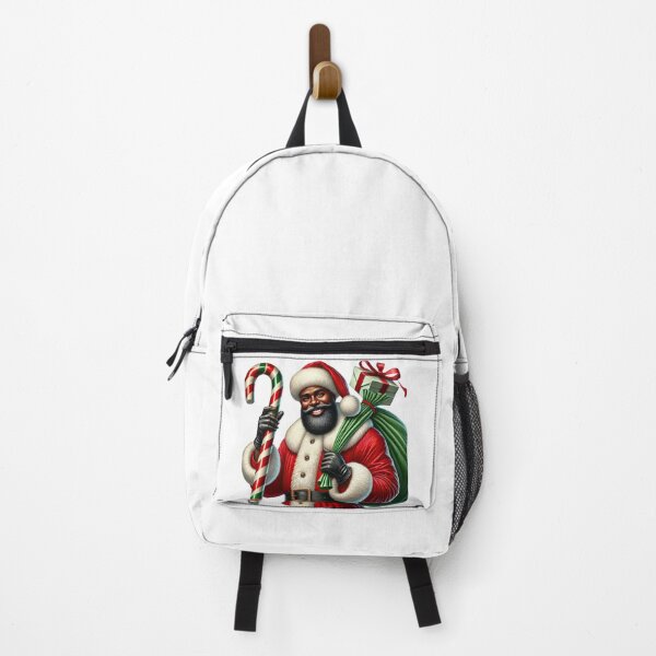 Item preview, Black Santa With Candy Cane – African American Christmas Art designed and sold by Lulunza.