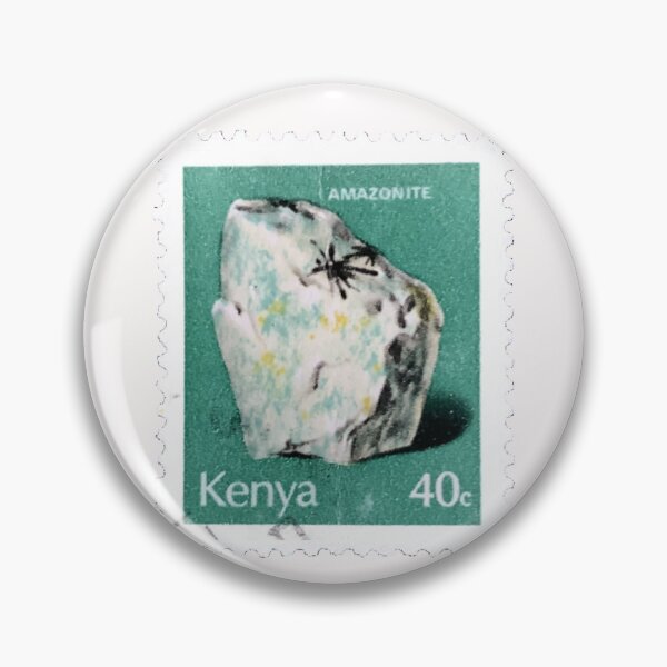 Item preview, Vintage Kenya Amazon Stone Postage Stamp designed and sold by red-amber65.