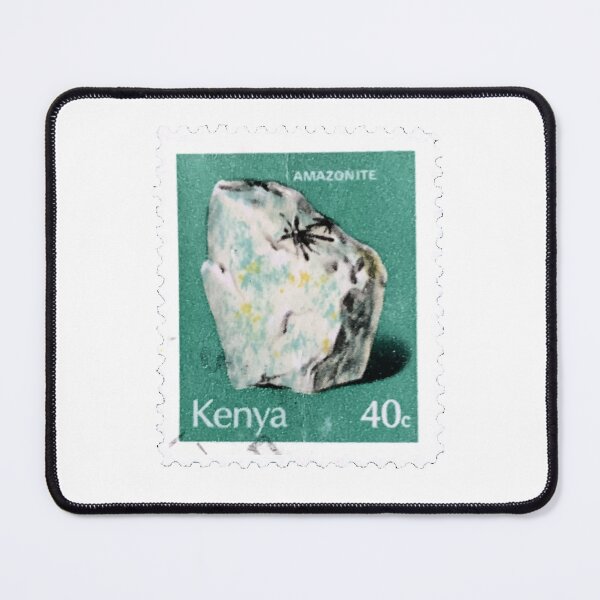 Item preview, Vintage Kenya Amazon Stone Postage Stamp designed and sold by red-amber65.