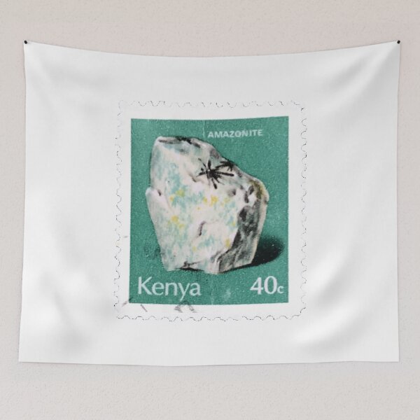 Item preview, Vintage Kenya Amazon Stone Postage Stamp designed and sold by red-amber65.