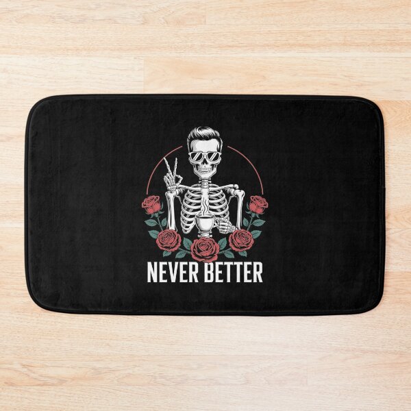 Item preview, Halloween Skeleton Skull Women Drinking Coffee Never Better  designed and sold by MathisBellanger.