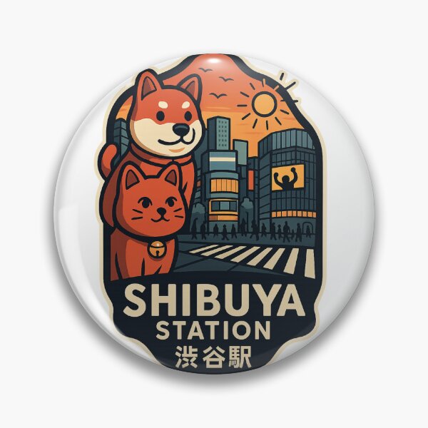 Item preview, Shibuya Station Hachiko Crossing Sunset Tokyo designed and sold by StampMyPassport.