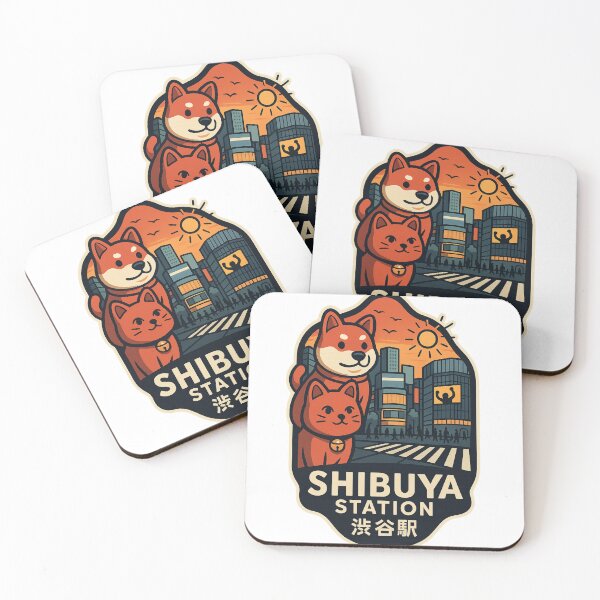 Item preview, Shibuya Station Hachiko Crossing Sunset Tokyo designed and sold by StampMyPassport.