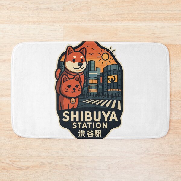 Item preview, Shibuya Station Hachiko Crossing Sunset Tokyo designed and sold by StampMyPassport.