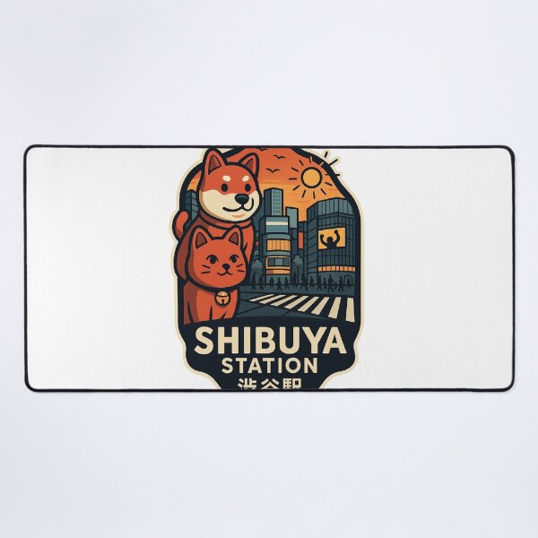 Item preview, Shibuya Station Hachiko Crossing Sunset Tokyo designed and sold by StampMyPassport.