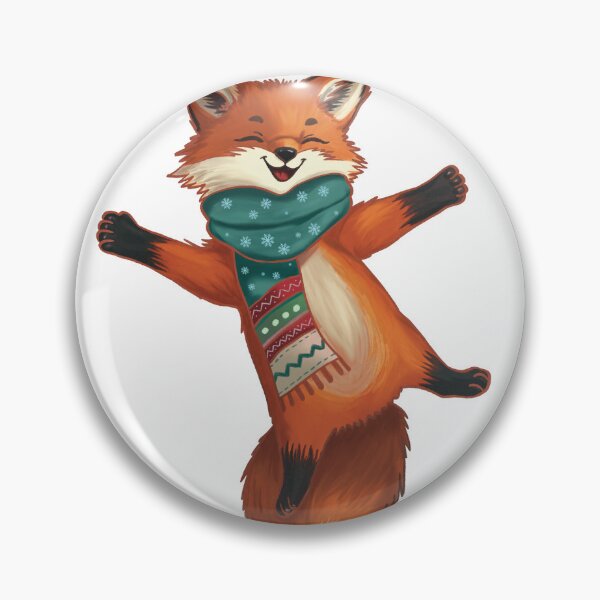 Item preview, Joyful Fox Snow Angel Fun designed and sold by NatureBrushbyMariela.