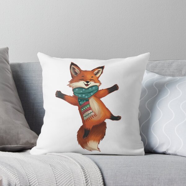 Item preview, Joyful Fox Snow Angel Fun designed and sold by NatureBrushbyMariela.