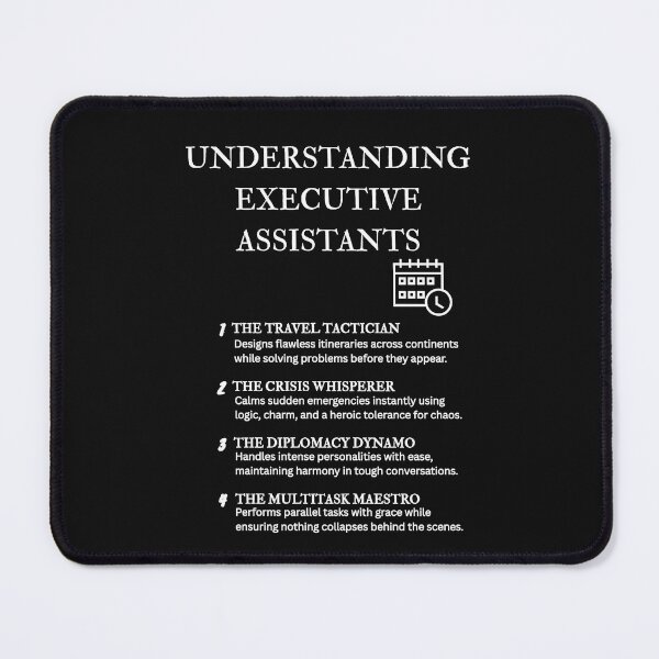 Item preview, Executive Assistant Humor: Relatable EA Traits Collection – Black designed and sold by PsyFlow35.