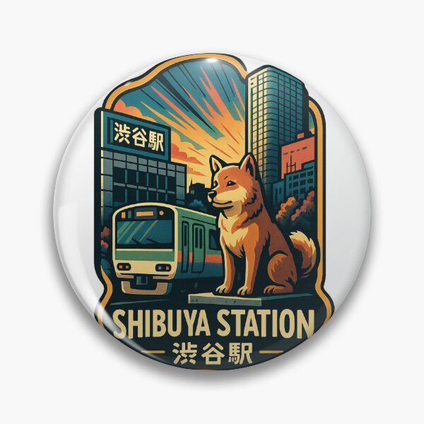 Item preview, Shibuya Station and Hachiko Statue Tokyo Landmark designed and sold by StampMyPassport.