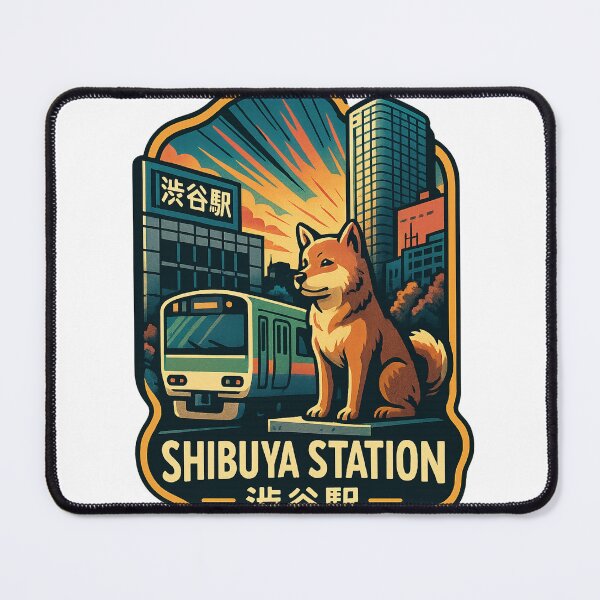 Item preview, Shibuya Station and Hachiko Statue Tokyo Landmark designed and sold by StampMyPassport.