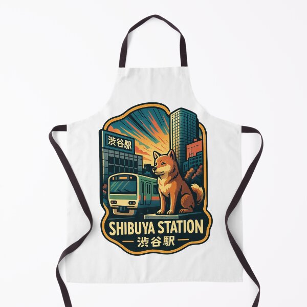 Item preview, Shibuya Station and Hachiko Statue Tokyo Landmark designed and sold by StampMyPassport.