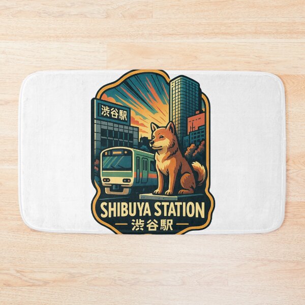 Item preview, Shibuya Station and Hachiko Statue Tokyo Landmark designed and sold by StampMyPassport.