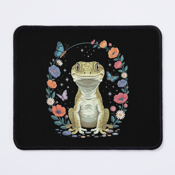 Item preview, Happy Lizard Smiling Floral Butterflies Nature Lover designed and sold by Gogetgiggles.