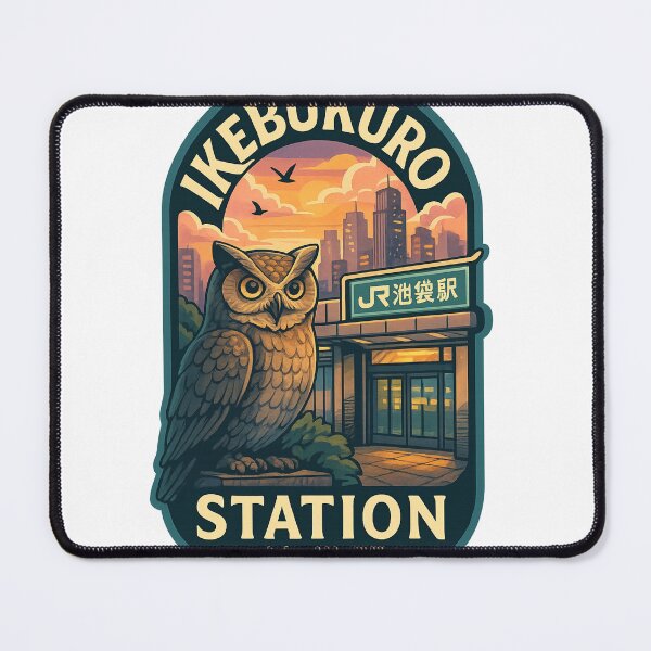 Item preview, Ikebukuro Station Sunset and Owl Landmark designed and sold by StampMyPassport.