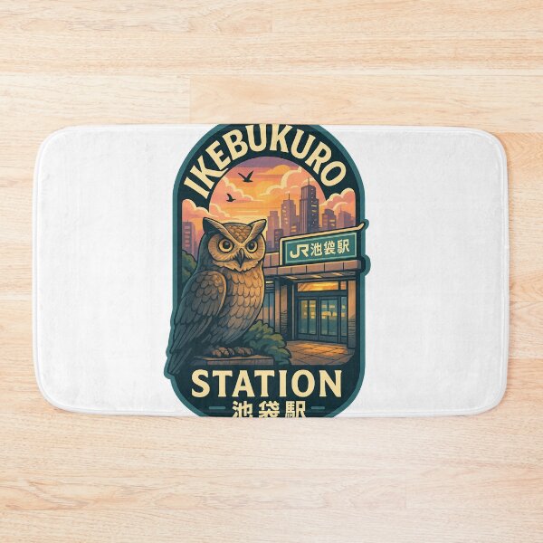 Item preview, Ikebukuro Station Sunset and Owl Landmark designed and sold by StampMyPassport.
