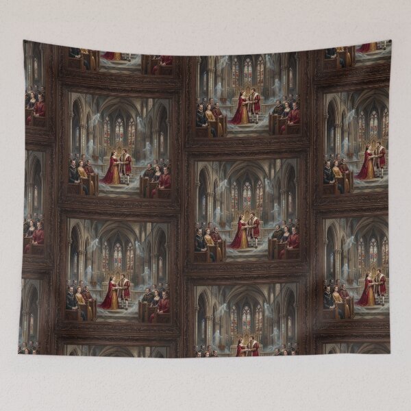 Item preview, Demonic  Royal Wedding at the Tudor Court painting designed and sold by Vintage Designs +.