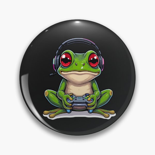 Item preview, Gamer Frog | RGB Gaming Amphibian designed and sold by ColorSplash123.