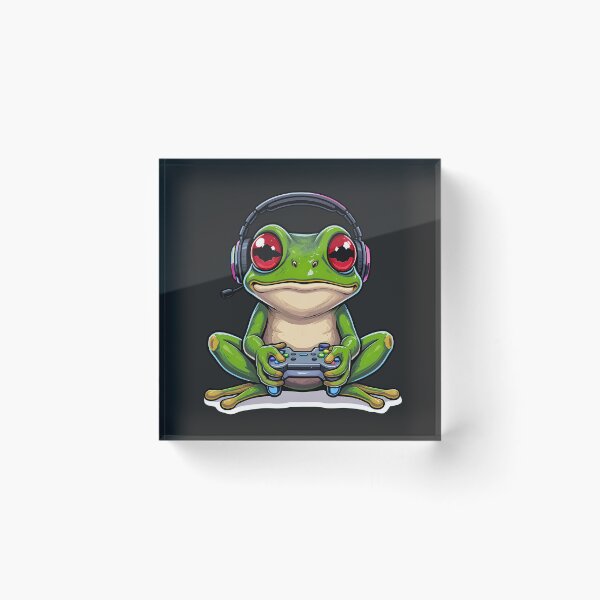 Item preview, Gamer Frog | RGB Gaming Amphibian designed and sold by ColorSplash123.