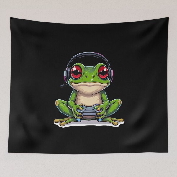 Item preview, Gamer Frog | RGB Gaming Amphibian designed and sold by ColorSplash123.
