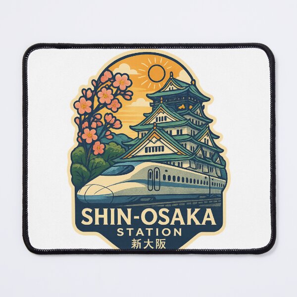 Item preview, Shin-Osaka Station with Bullet Train and Castle View designed and sold by StampMyPassport.